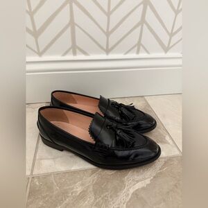 J. Crew Black Tassel Loafers